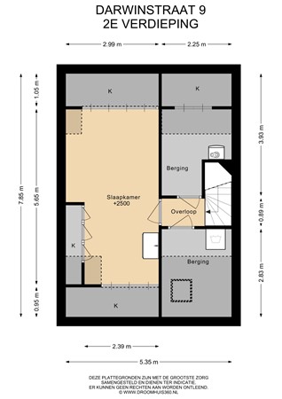 Floorplan - Darwinstraat 9, 1433 BV Kudelstaart